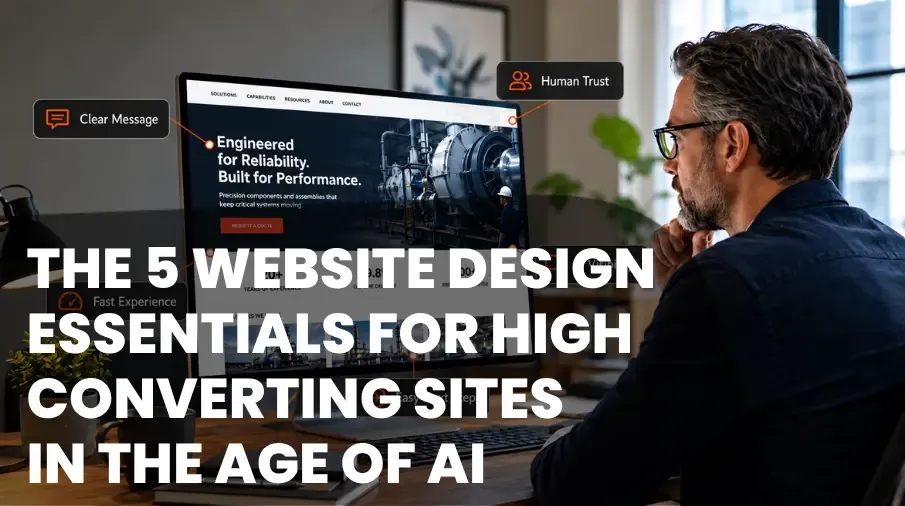 The 5 website design essentials blog header